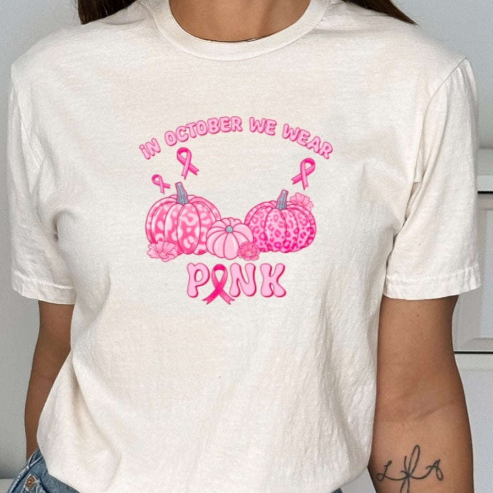 Breast Cancer Pink Pumpkin T-Shirt