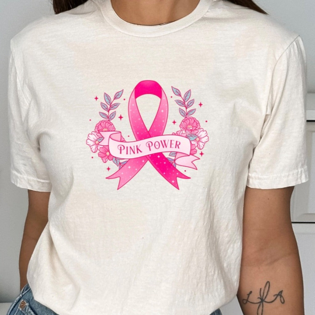 Breast Cancer Pink Power T-Shirt