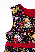 Load image into Gallery viewer, Raspberry &amp; Navy Flower Dress
