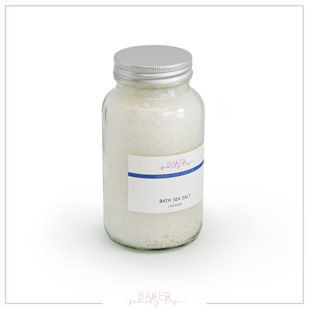 300g White Sea Salts - Lavender