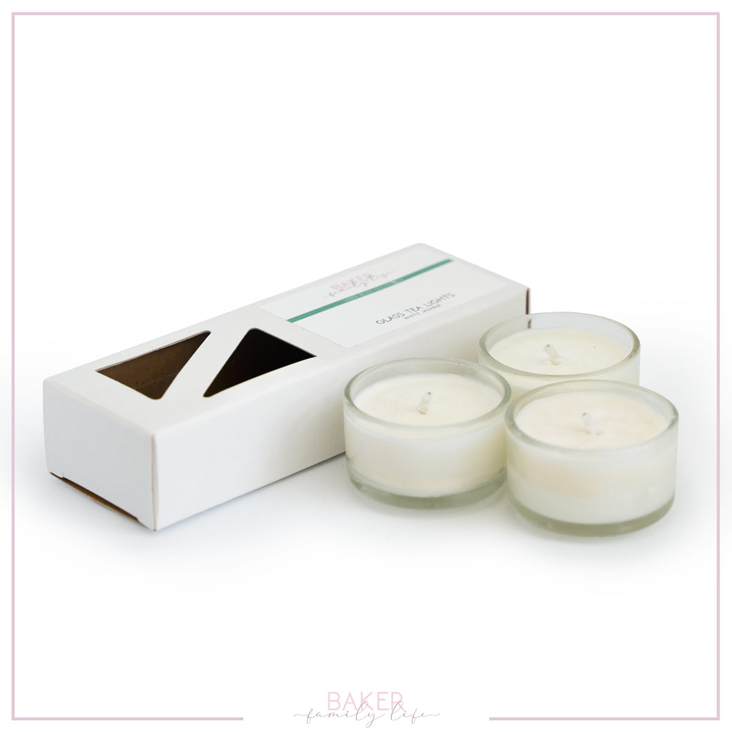 3 Tea Lights - White Jasmine